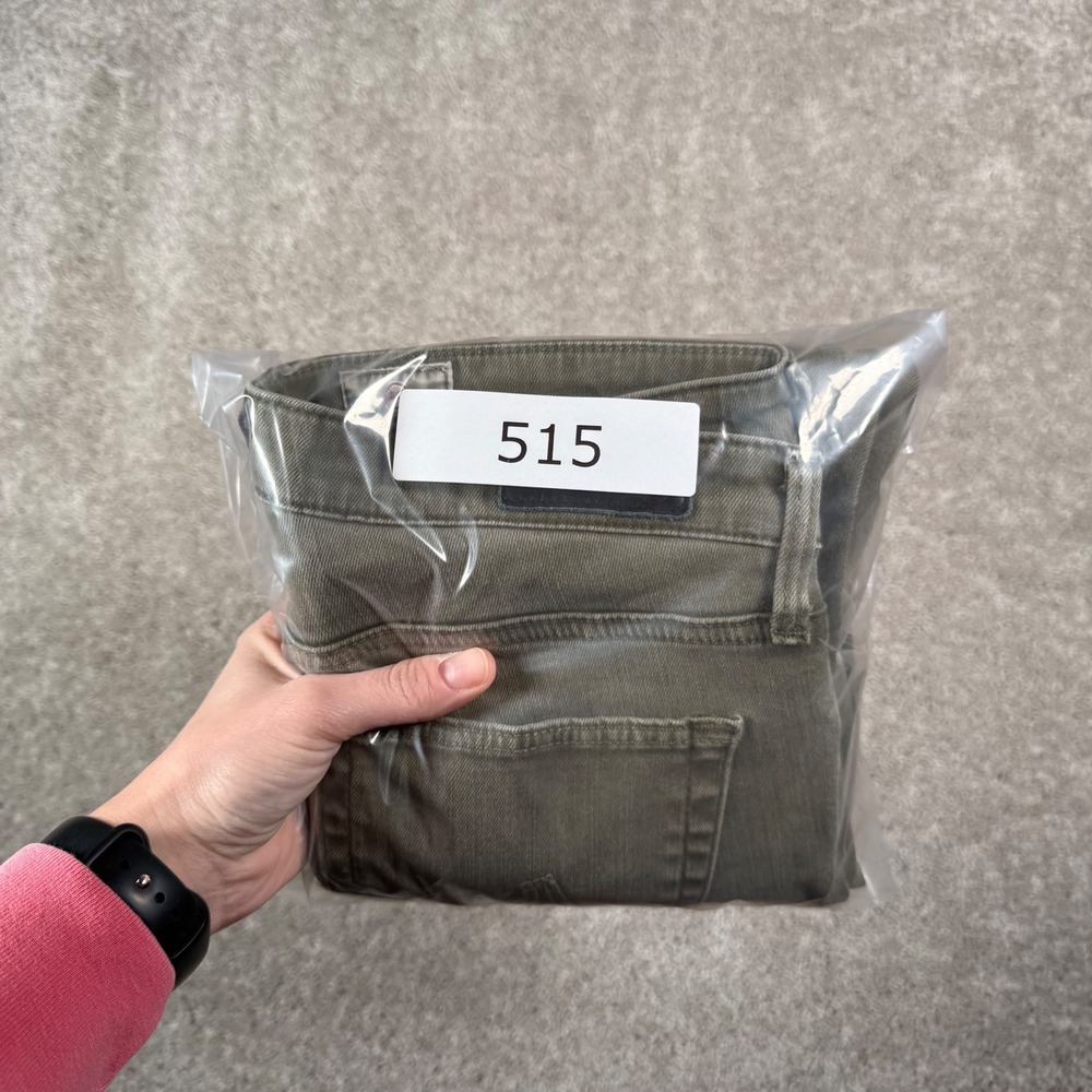 AG Adriano Goldschmied‎ Faye Mid Rise Cigarette Pants Olive Green Women's 26R - Picture 11 of 11